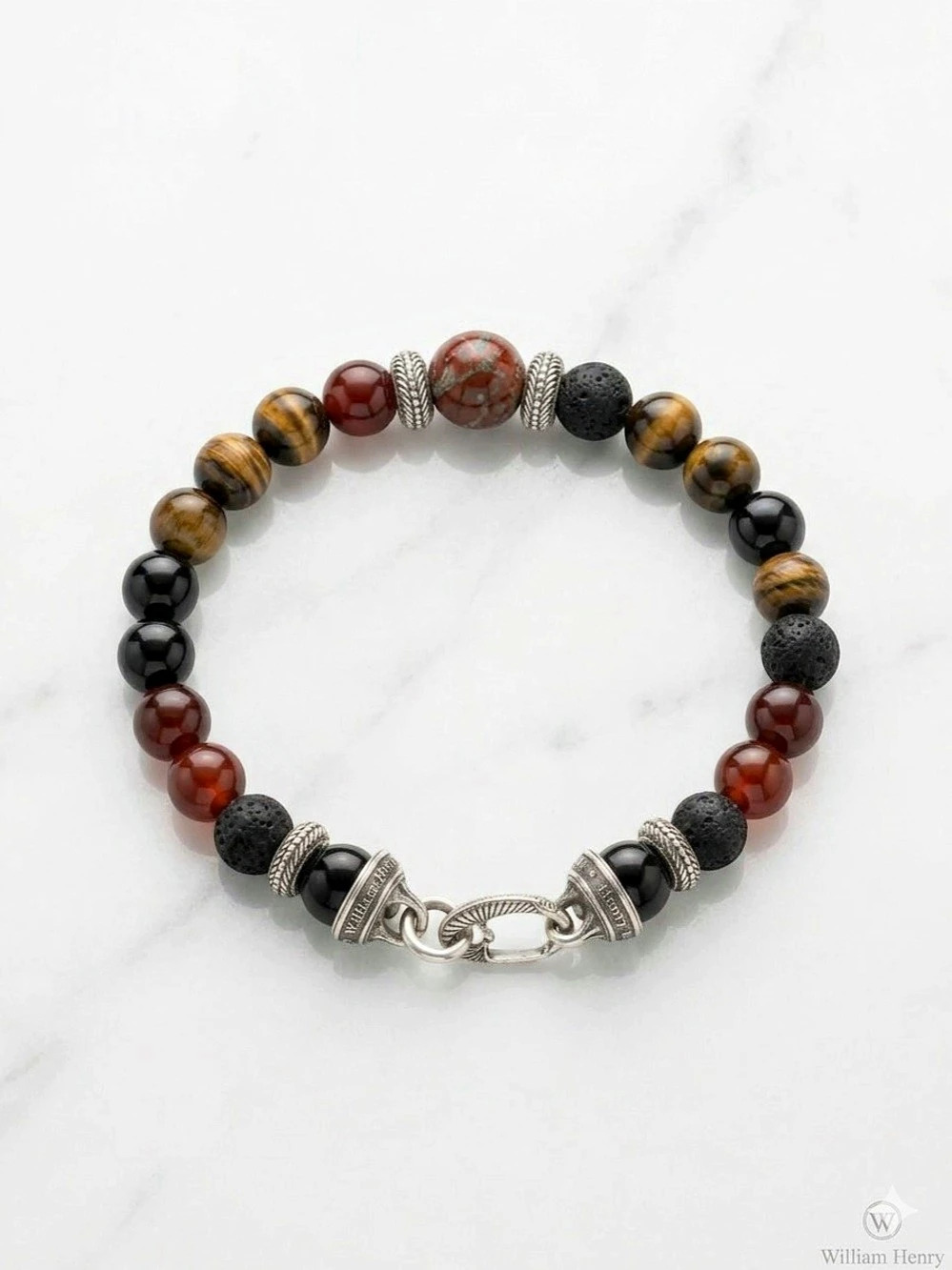 William Henry Dragon Fire Beaded Bracelet